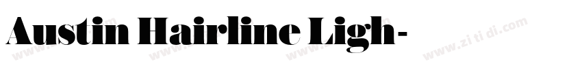 Austin Hairline Ligh字体转换